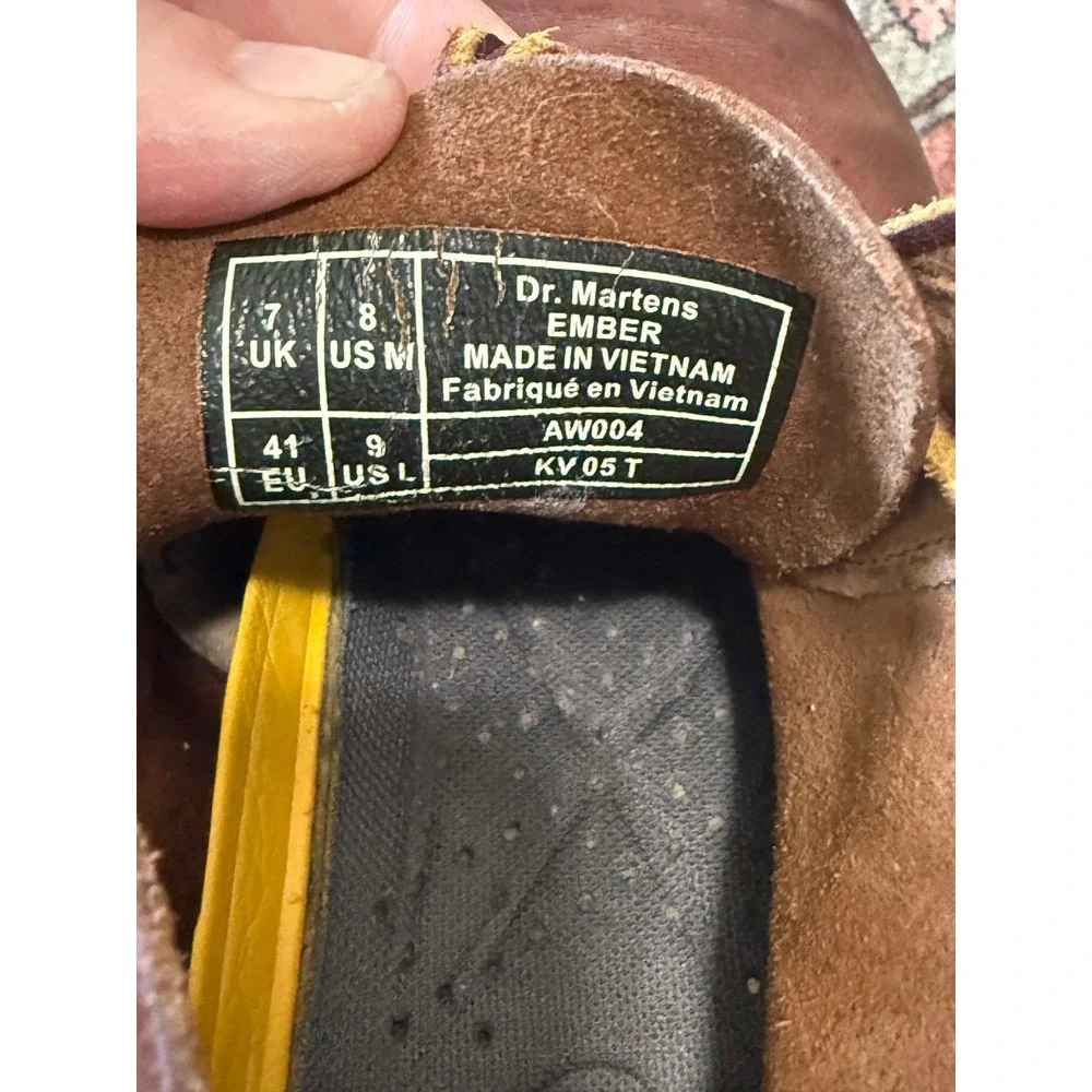 Dr. Martens Ember Brown Leather Chukka Desert Boots Mens 8 Womens 9 AW004 KV05 T